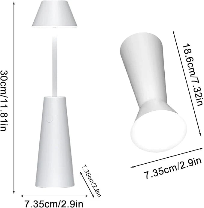 Cute Night and Emergency Lamp | Aura Lamp | Multi-Functional - Extendable Aura Lamp, Flashlight & Camping Lantern - Infinite Dimming, Rechargeable Night Light for Home, Travel, Camping